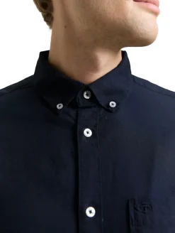 Regular Fit Hemd mit Brusttasche navy