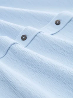 Regular Fit Kurzarmhemd aus Jersey light powder blue