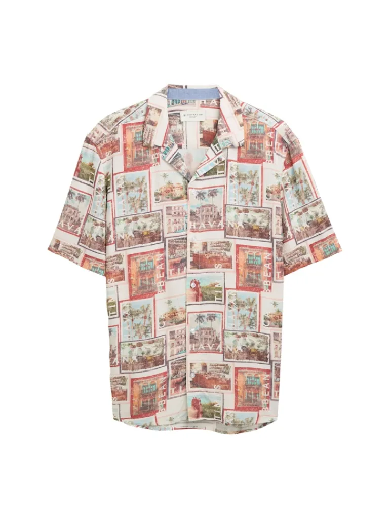 Regular Fit Kurzarmhemd im Hawaii-Look multi color photo design