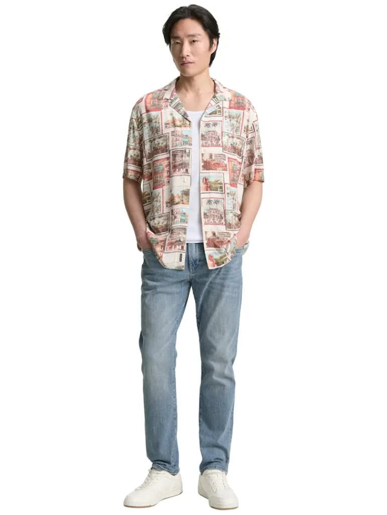 Regular Fit Kurzarmhemd im Hawaii-Look multi color photo design