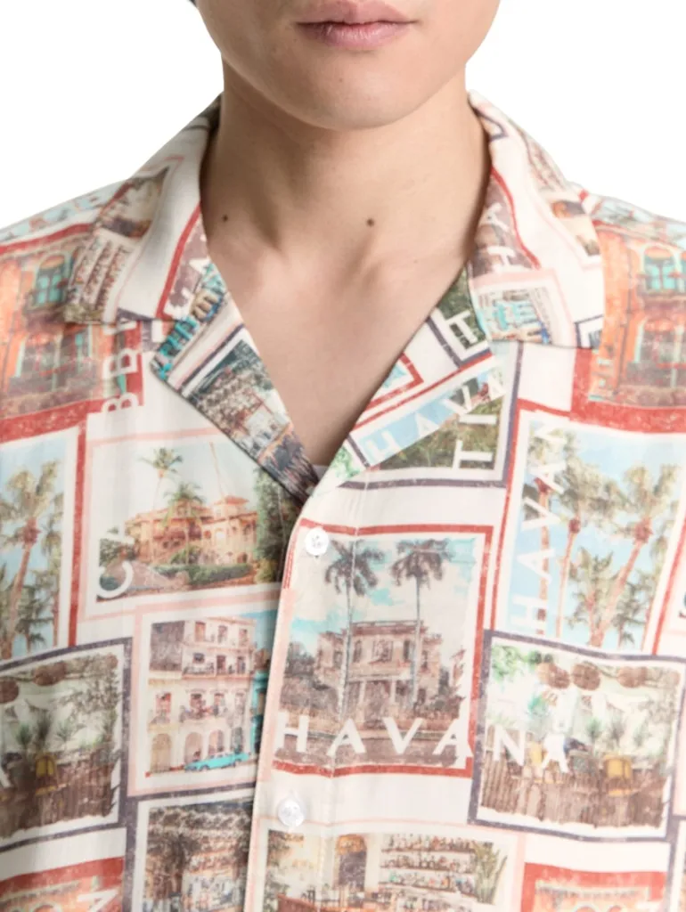 Regular Fit Kurzarmhemd im Hawaii-Look multi color photo design