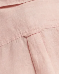 Regular Fit Leinen Chambray Bluse guava orange