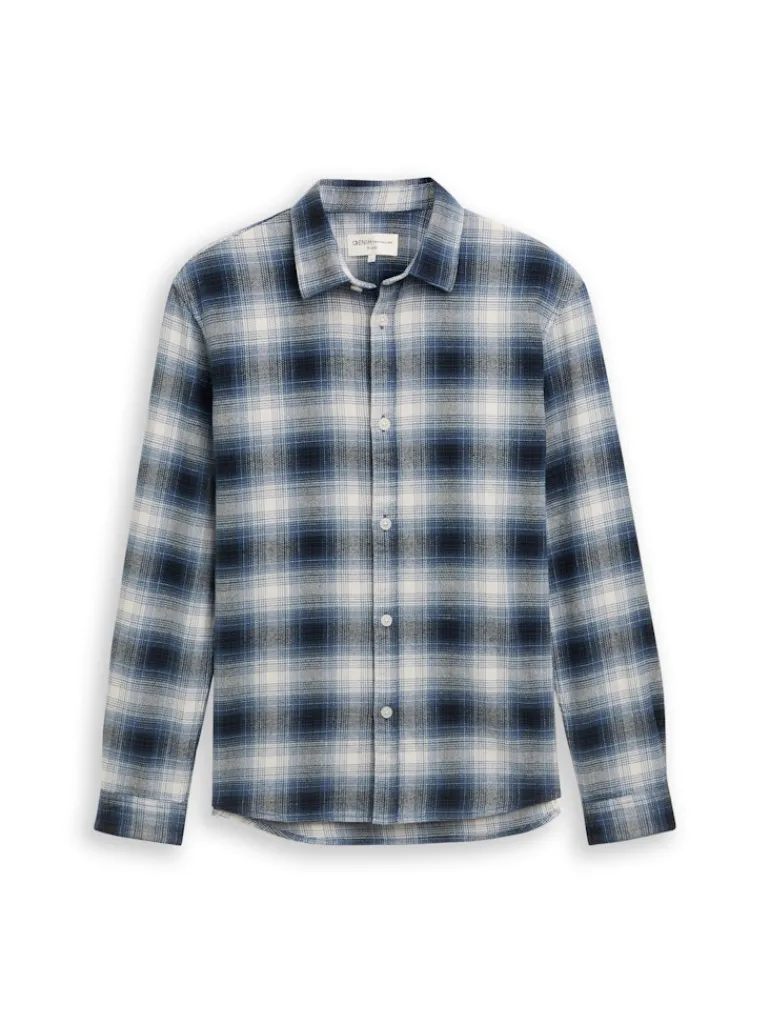 Relaxed Fit Hemd mit Karomuster blue shades check