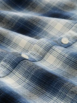 Relaxed Fit Hemd mit Karomuster blue shades check