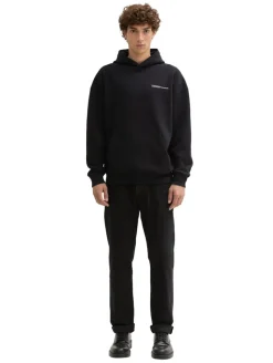 Relaxed Fit Hoodie Sweatshirt mit Rückenprint black