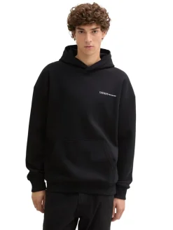 Relaxed Fit Hoodie Sweatshirt mit Rückenprint black