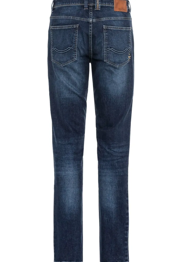 Relaxed Fit 5-Pocket Jeans aus Baumwolle indigo