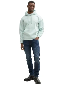 Relaxed Hoodie Sweatshirt mit Logo-Print sea foam