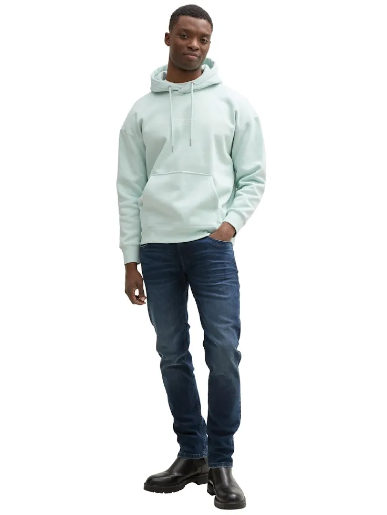 Relaxed Hoodie Sweatshirt mit Logo-Print sea foam