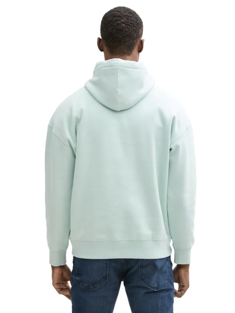 Relaxed Hoodie Sweatshirt mit Logo-Print sea foam