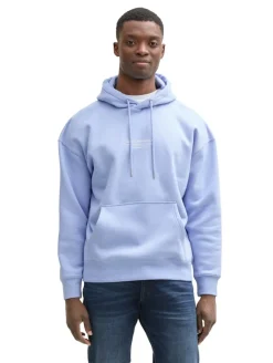 Relaxed Hoodie Sweatshirt mit Logo-Print brunnera blue