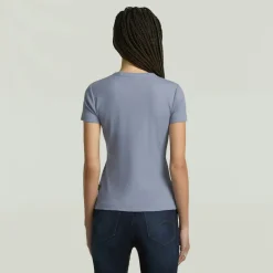 Rib cap sleeve wmn amann