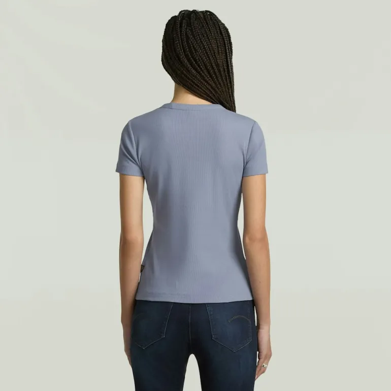 Rib cap sleeve wmn amann