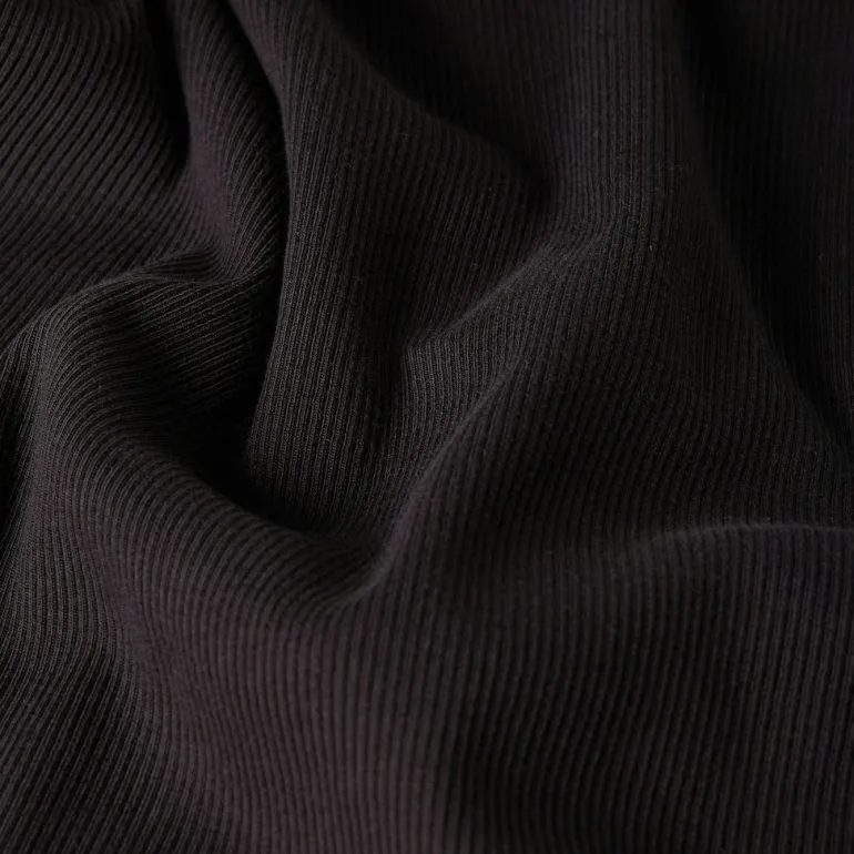 Rib cap sleeve wmn dk black