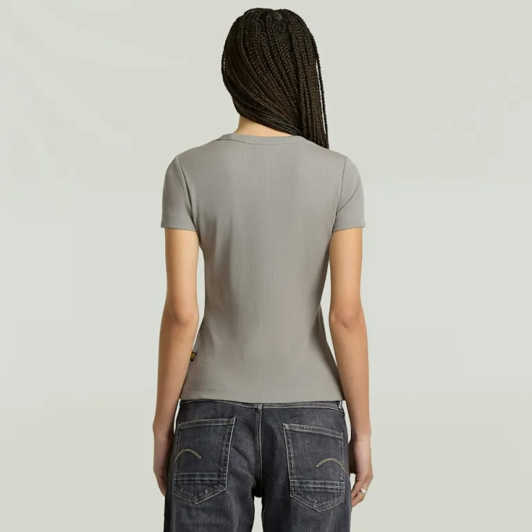 Rib cap sleeve wmn wild dove