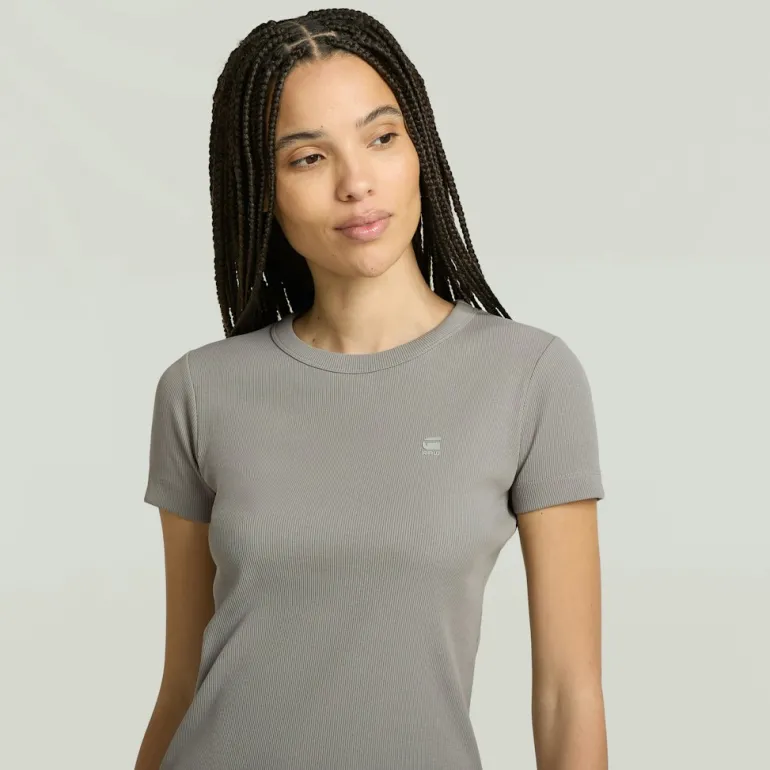 Rib cap sleeve wmn wild dove