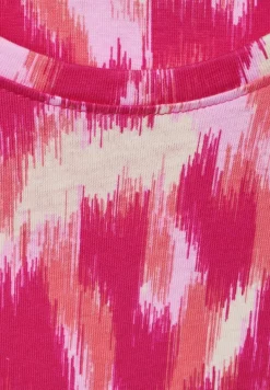 Ripp Schulter Shirt pink sorbet