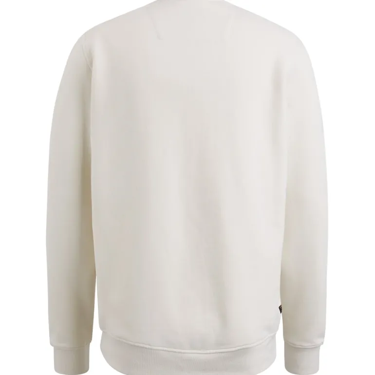 R-neck brushed sweat vaporous gray