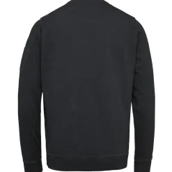 R-neck cold-dye terry black