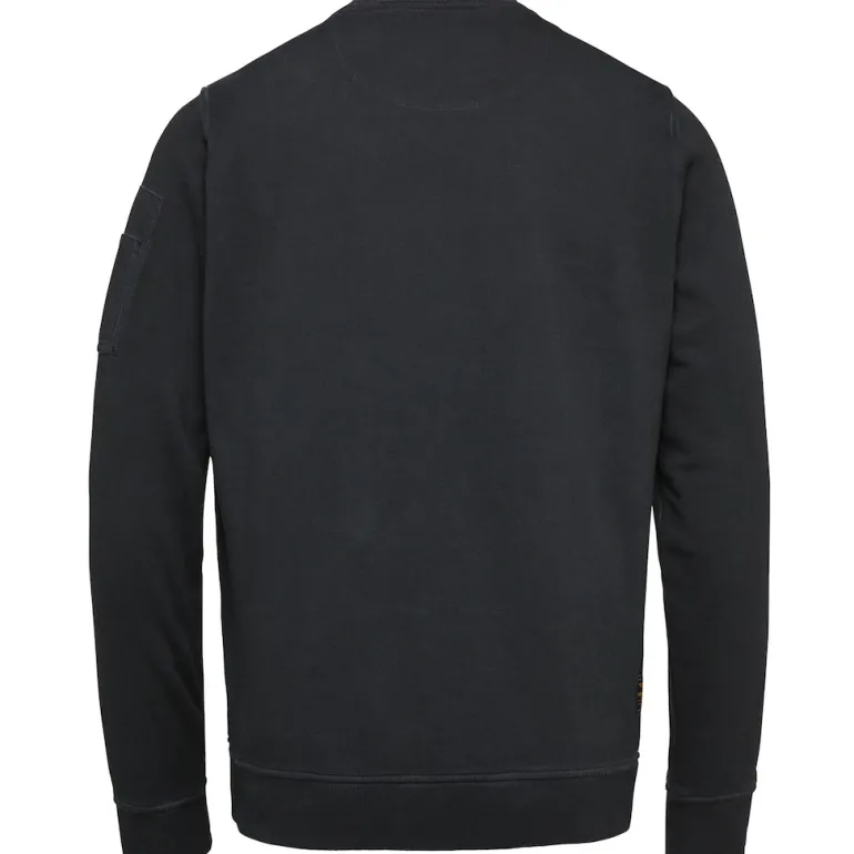 R-neck cold-dye terry black