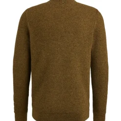 R-neck cotton mouline buckthorne brown
