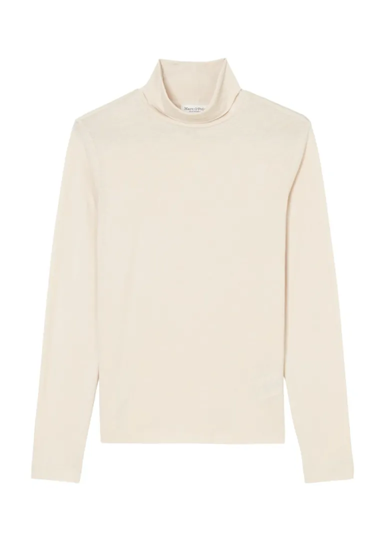 Rollkragen-Longsleeve regular chalky stone
