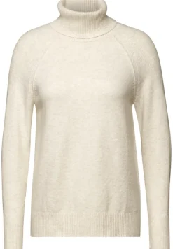 Rollkragenpullover birch white melange