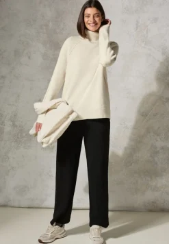 Rollkragenpullover birch white melange