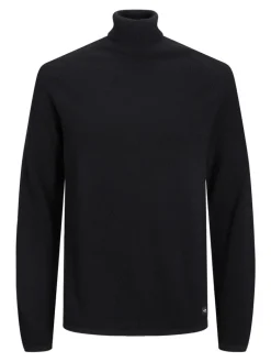 Rollkragenpullover black