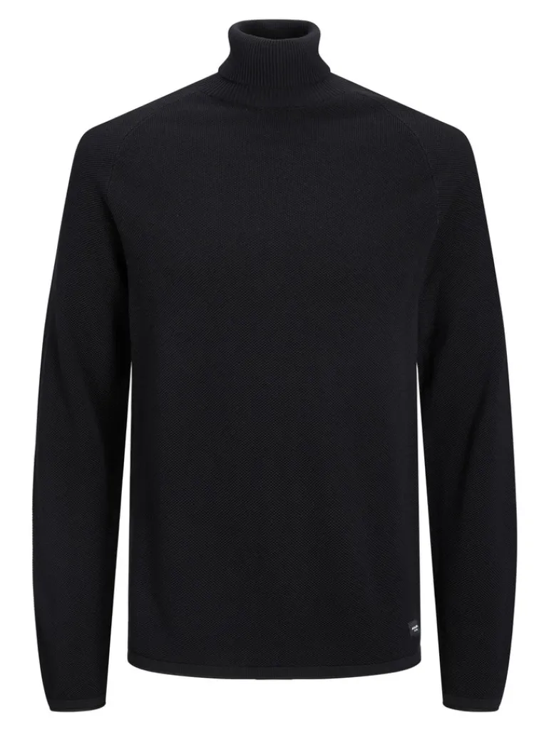Rollkragenpullover black