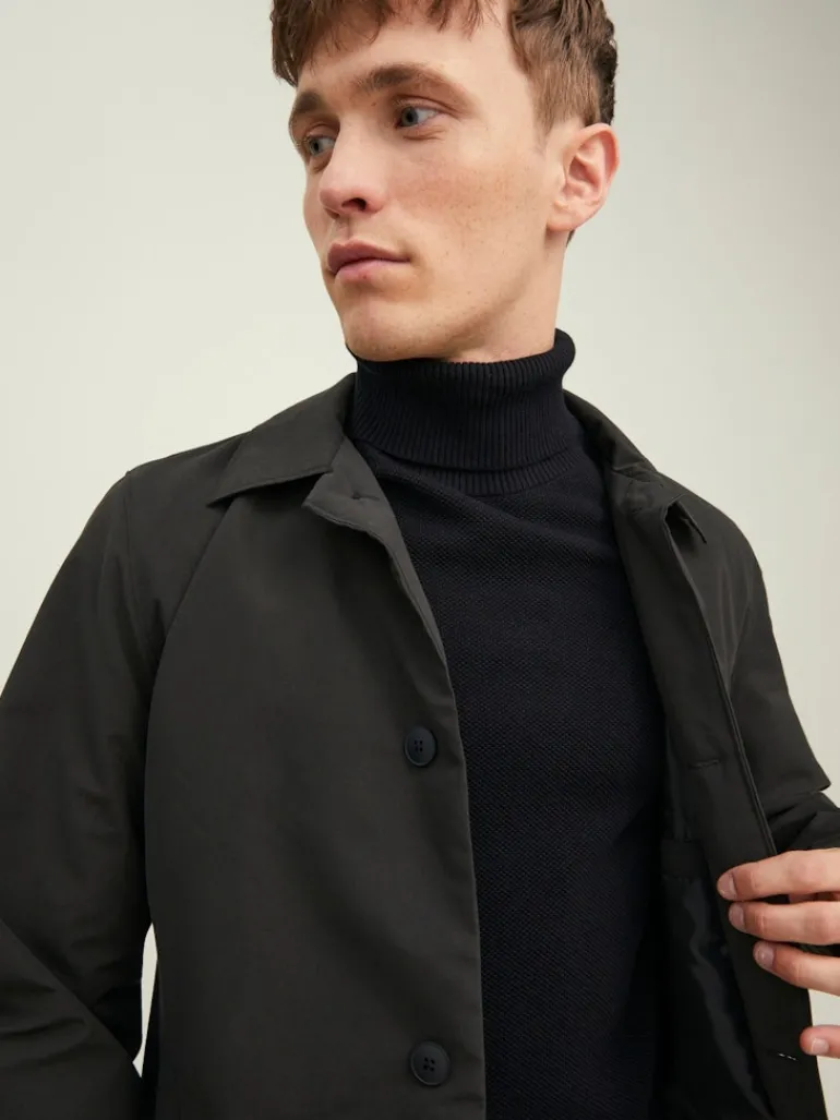 Rollkragenpullover black