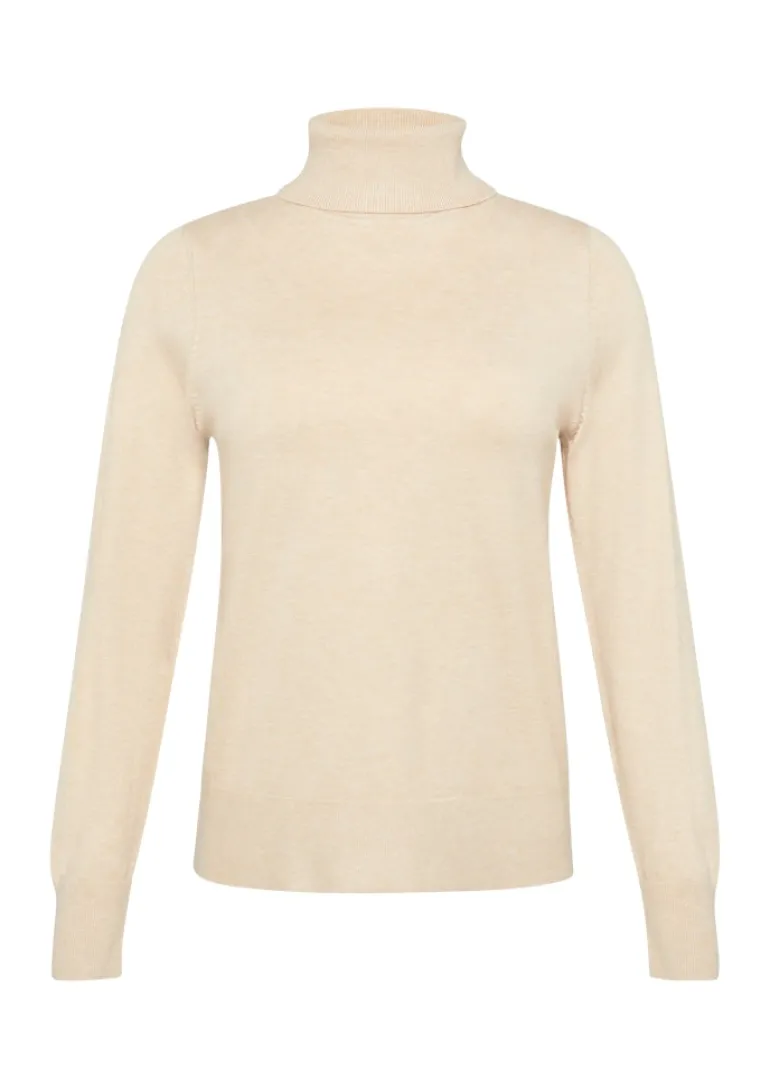Rollkragenpullover braun1