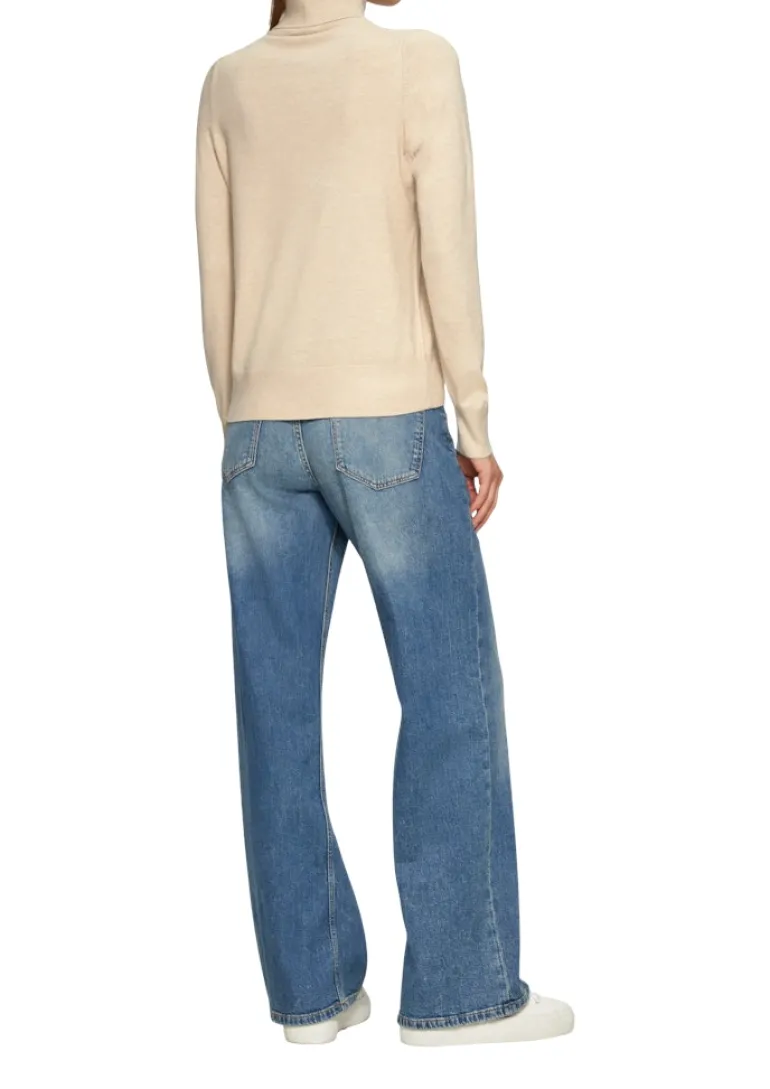 Rollkragenpullover braun1
