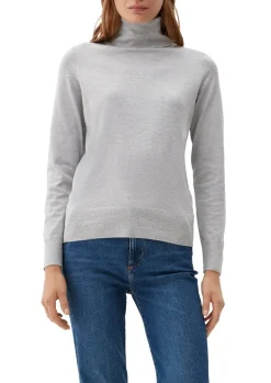 Rollkragenpullover grau