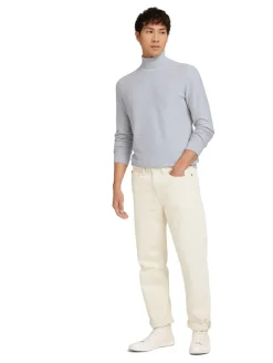 Rollkragenpullover light stone grey melange
