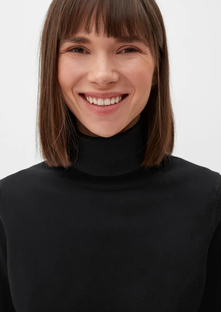 Rollkragenpullover schwarz