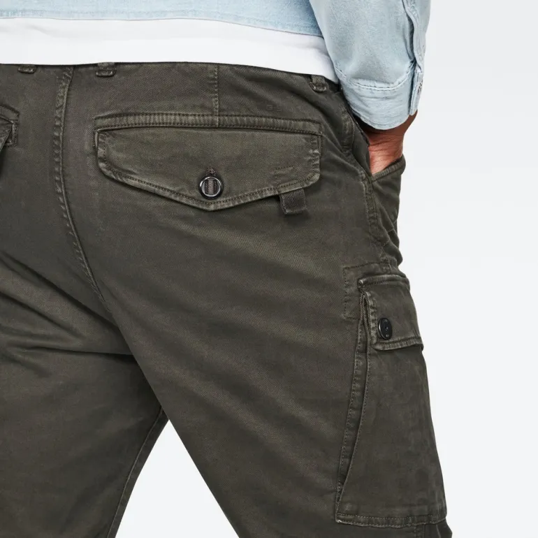 Roxic straight tapered cargo pant asfalt gd