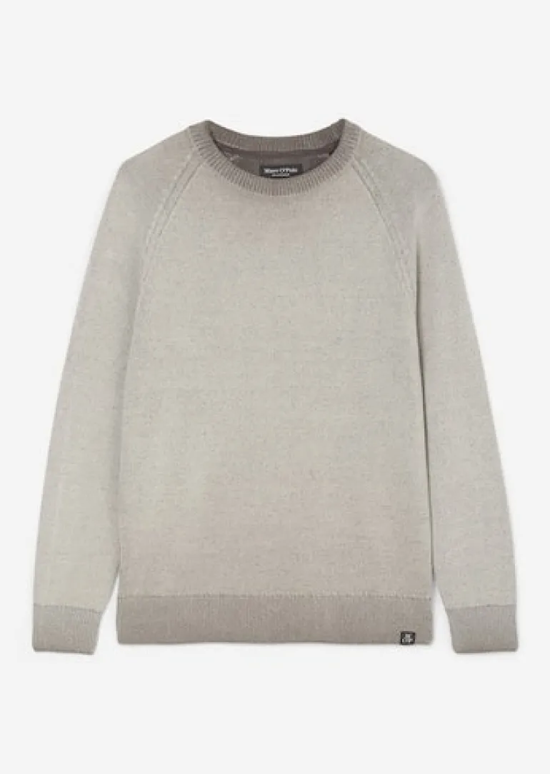 Rundhals-Strickpullover dapple gray