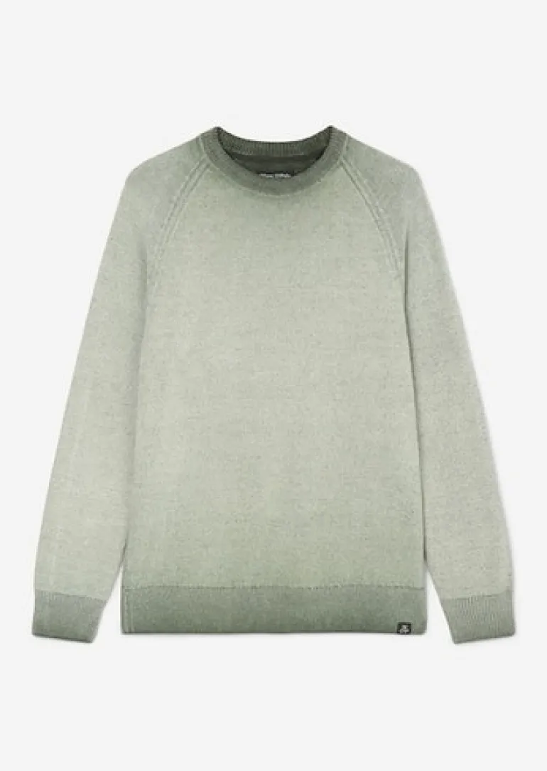 Rundhals-Strickpullover fermented fern