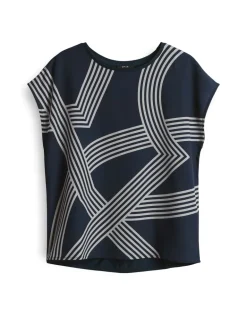 Sabethi print coal blue