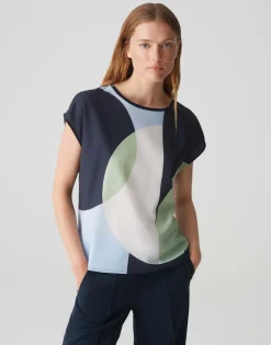 Saloma print coal blue