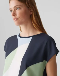Saloma print coal blue