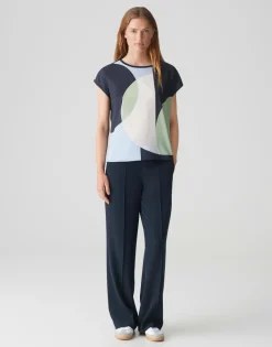 Saloma print coal blue