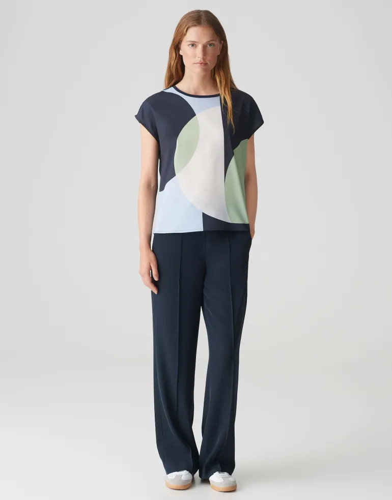 Saloma print coal blue