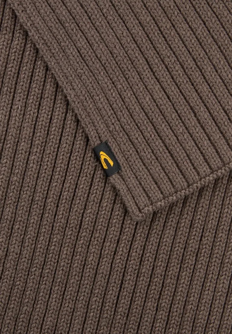Schal aus Baumwoll-Mix dark brown
