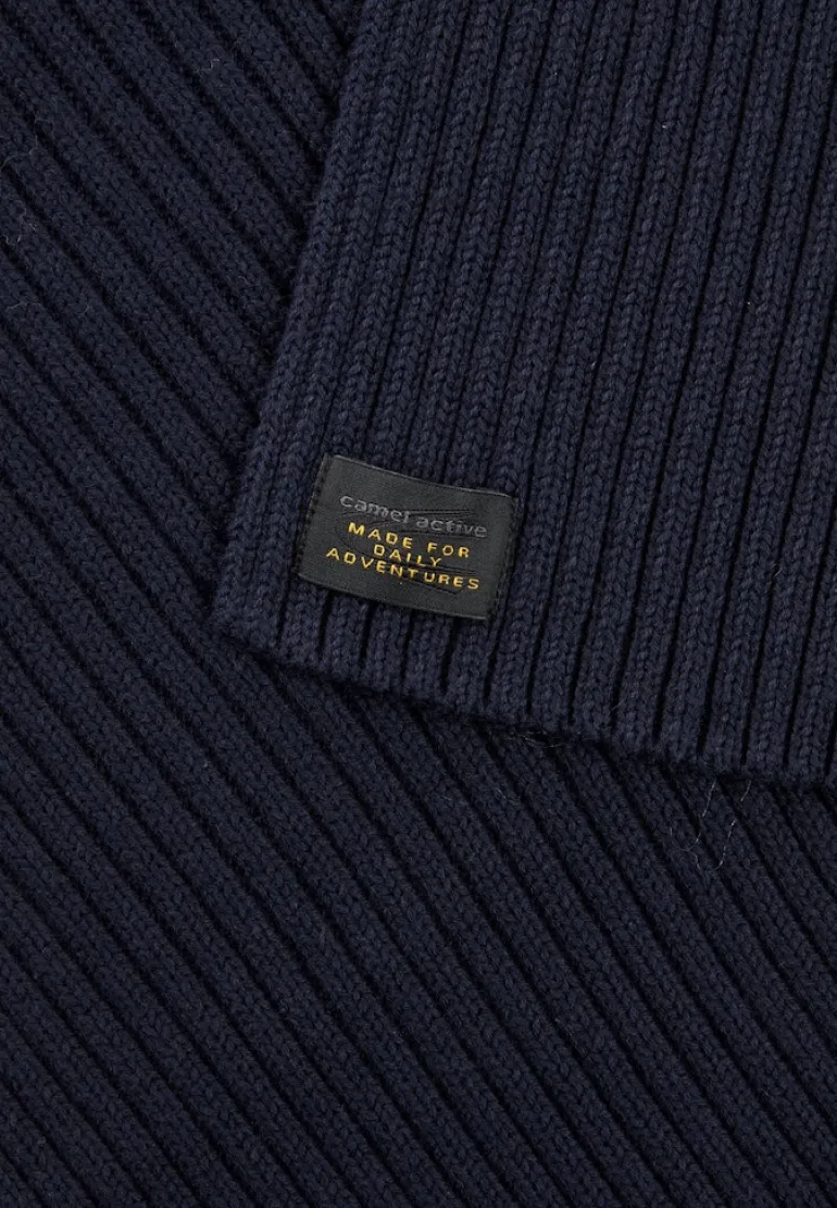 Schal aus Baumwoll-Mix dark navy