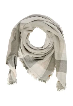 Schal aus einem Baumwollmix shadow khaki