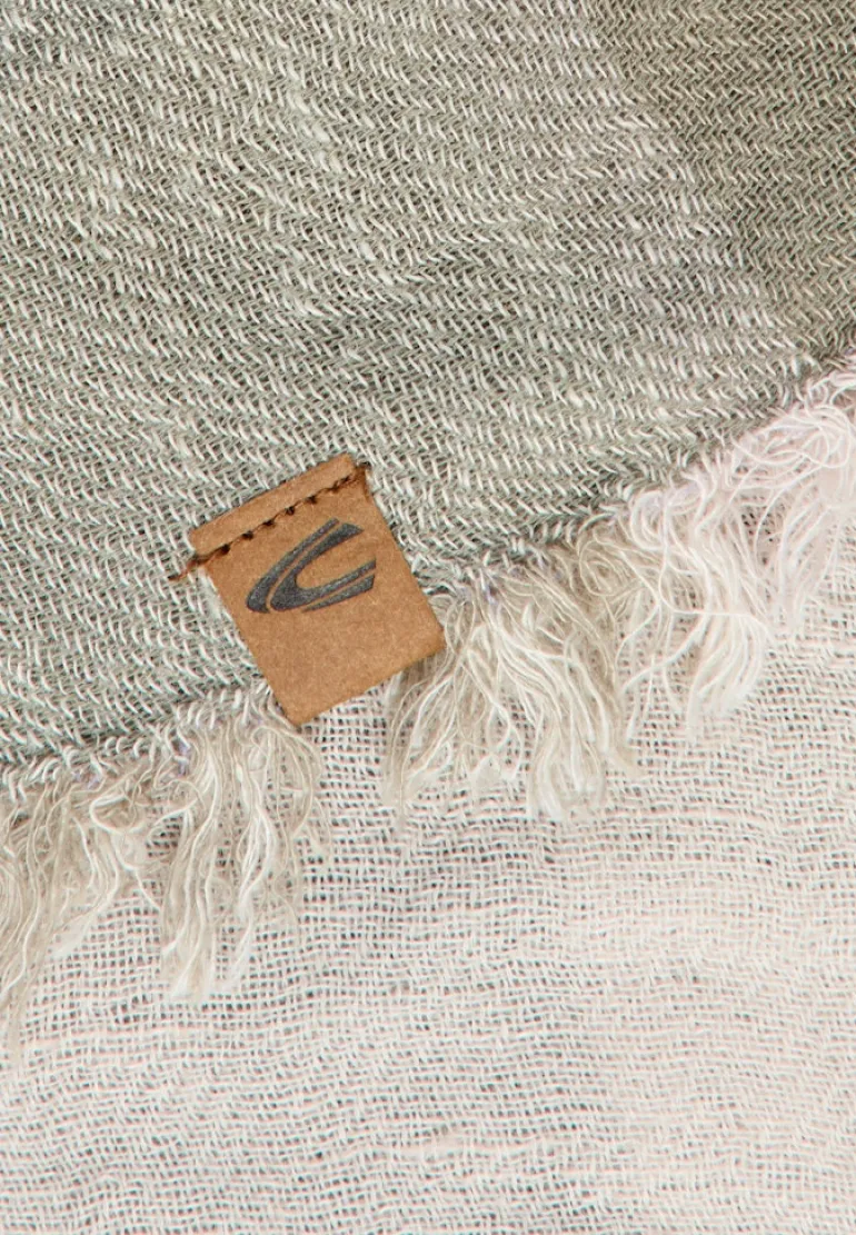 Schal aus einem Baumwollmix shadow khaki