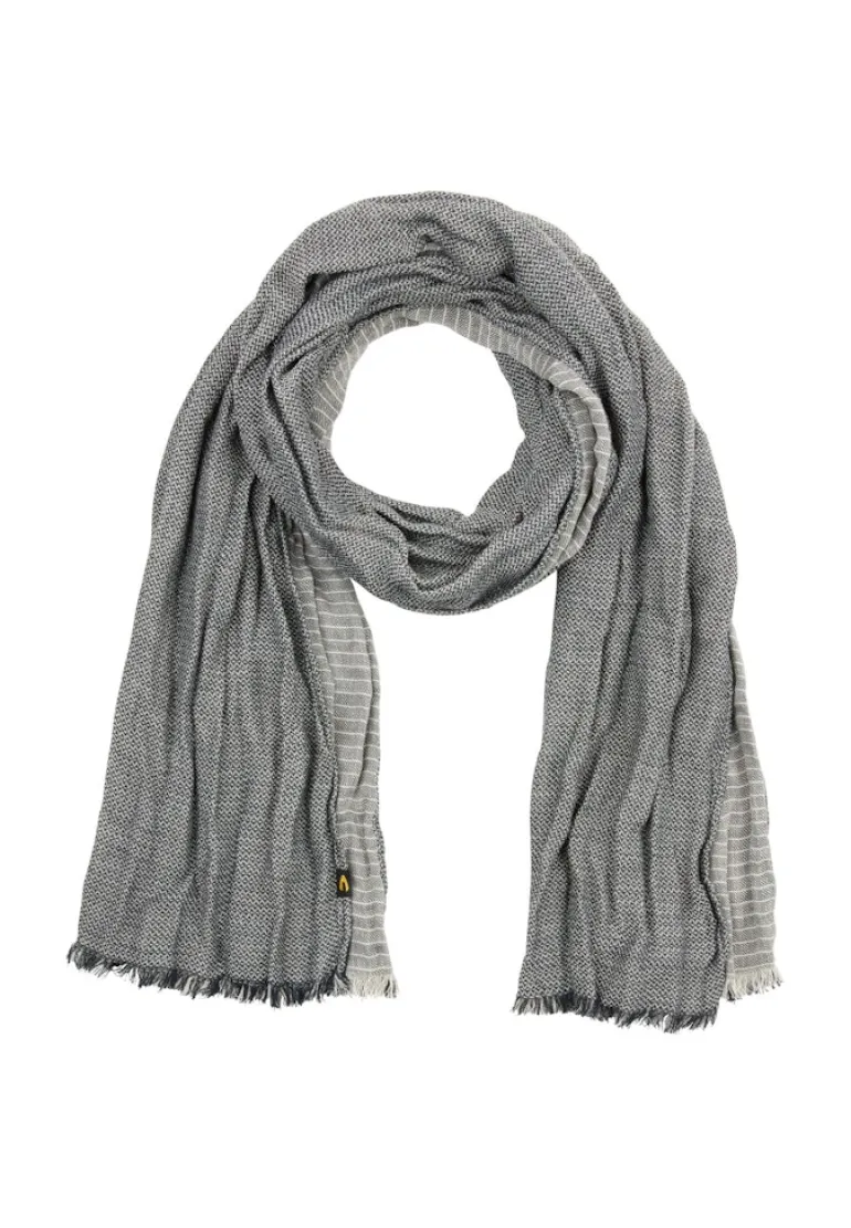 Schal aus reiner Baumwolle dark navy