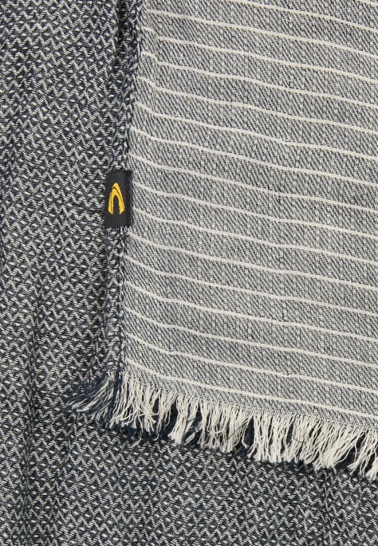 Schal aus reiner Baumwolle dark navy